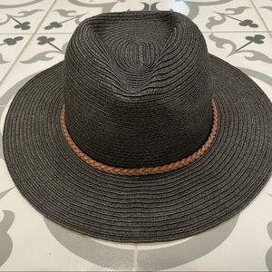 Banana Republic black floppy fedora style hat S/M